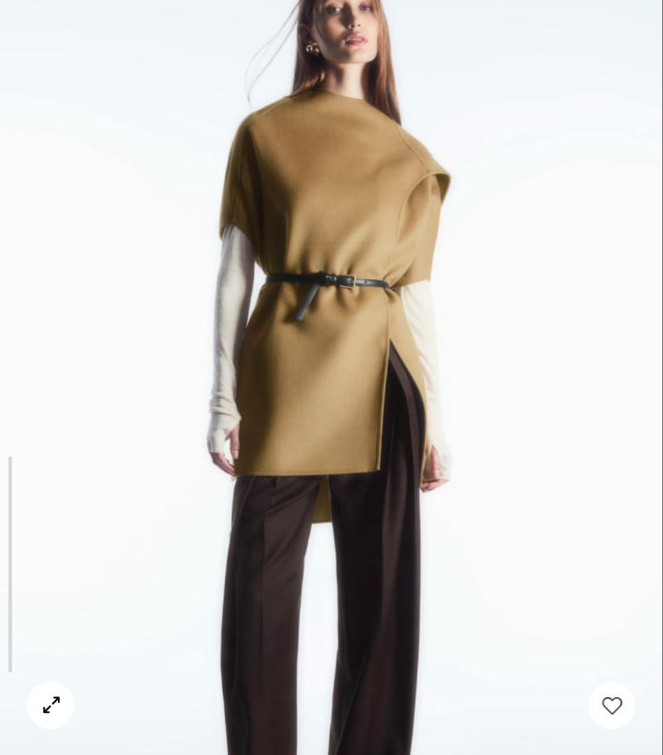 COS ウールブレンドケープ