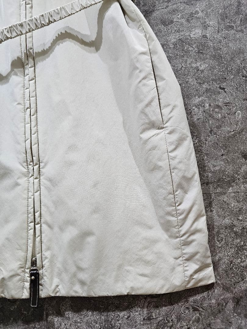 S Max Mara EASY LIVINGフード付 ロングジレ ウエストベルト