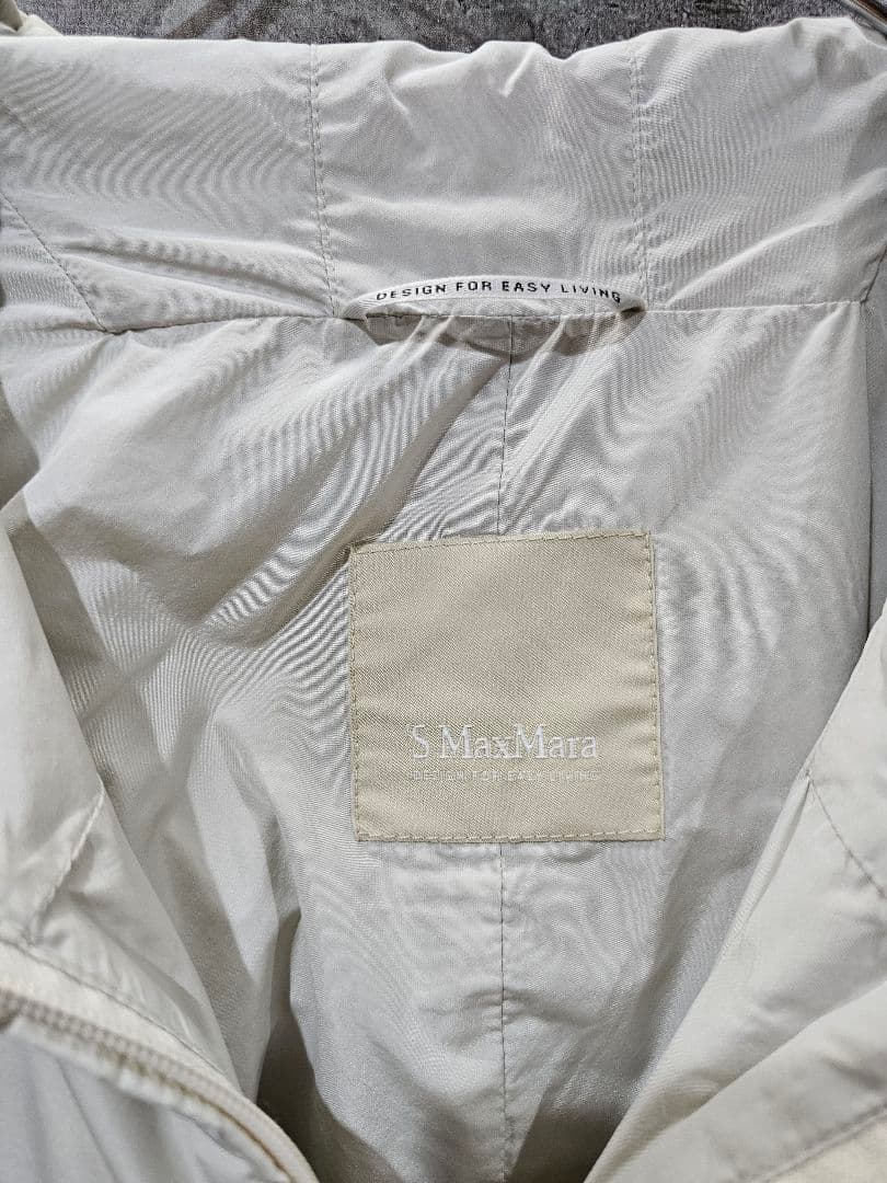 S Max Mara EASY LIVINGフード付 ロングジレ ウエストベルト