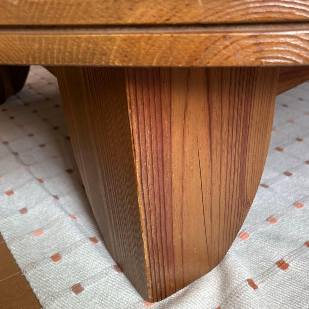 木製円形座卓 直径140cm、高さ33.5cm