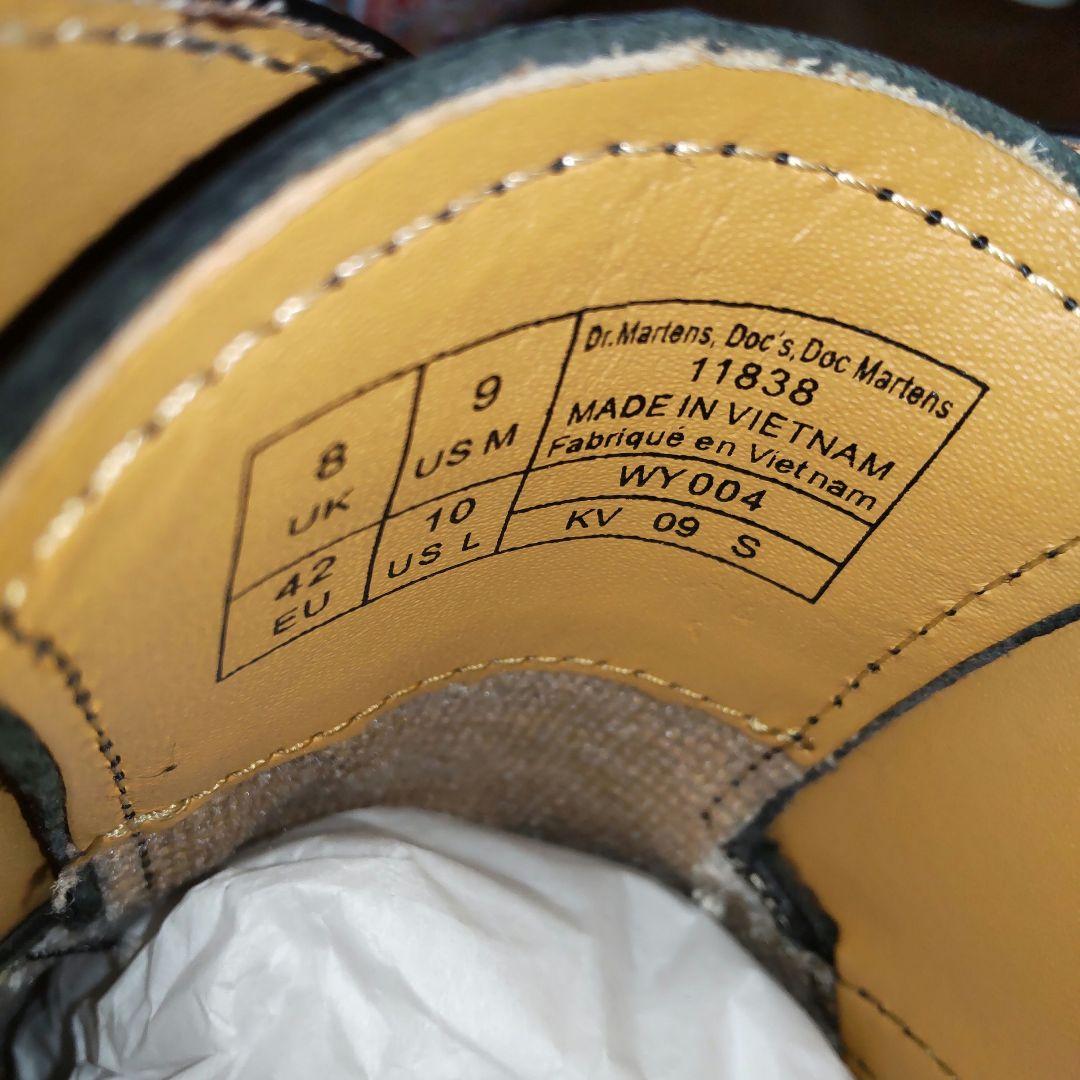 Dr.Martens ドクターマーチン　UK8　3ホール　ブラック