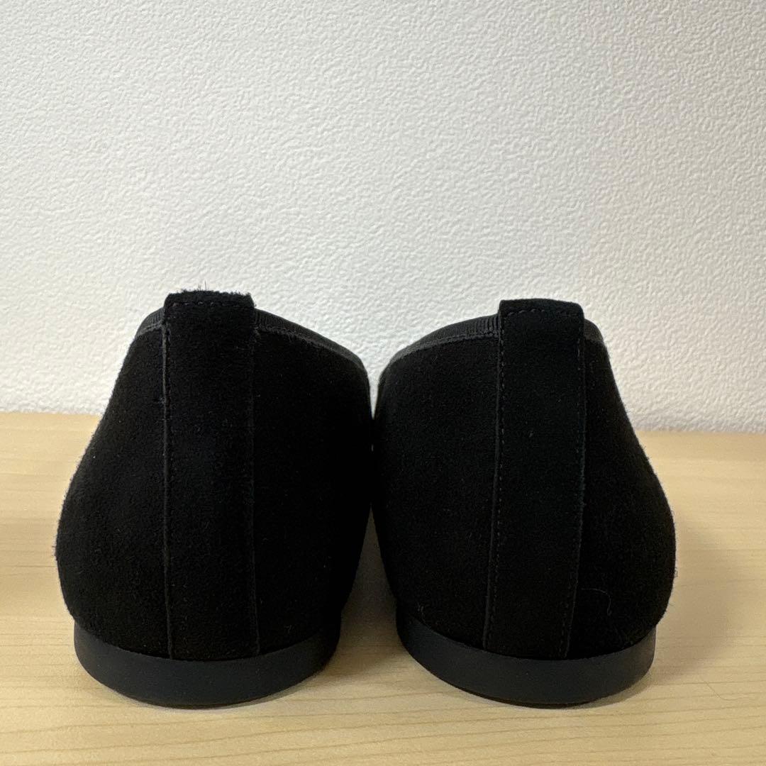 ⭐️未使用⭐️プリティバレリーナ　鳥刺繍　ブラック　スエード　フラットシューズ　希少