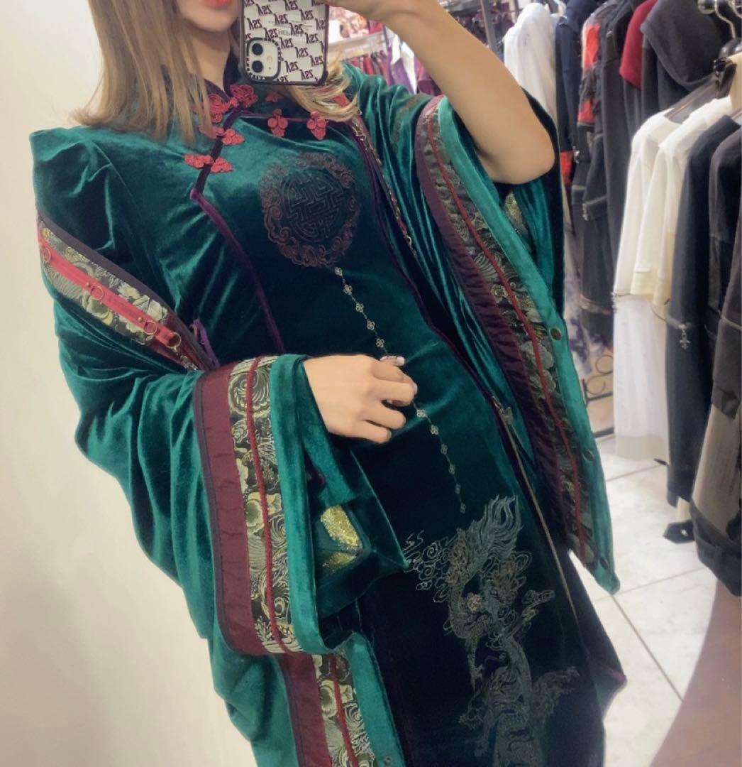 ozzoneste オッズオネスト　雪籠りワンピース　チャイナワンピース　中華