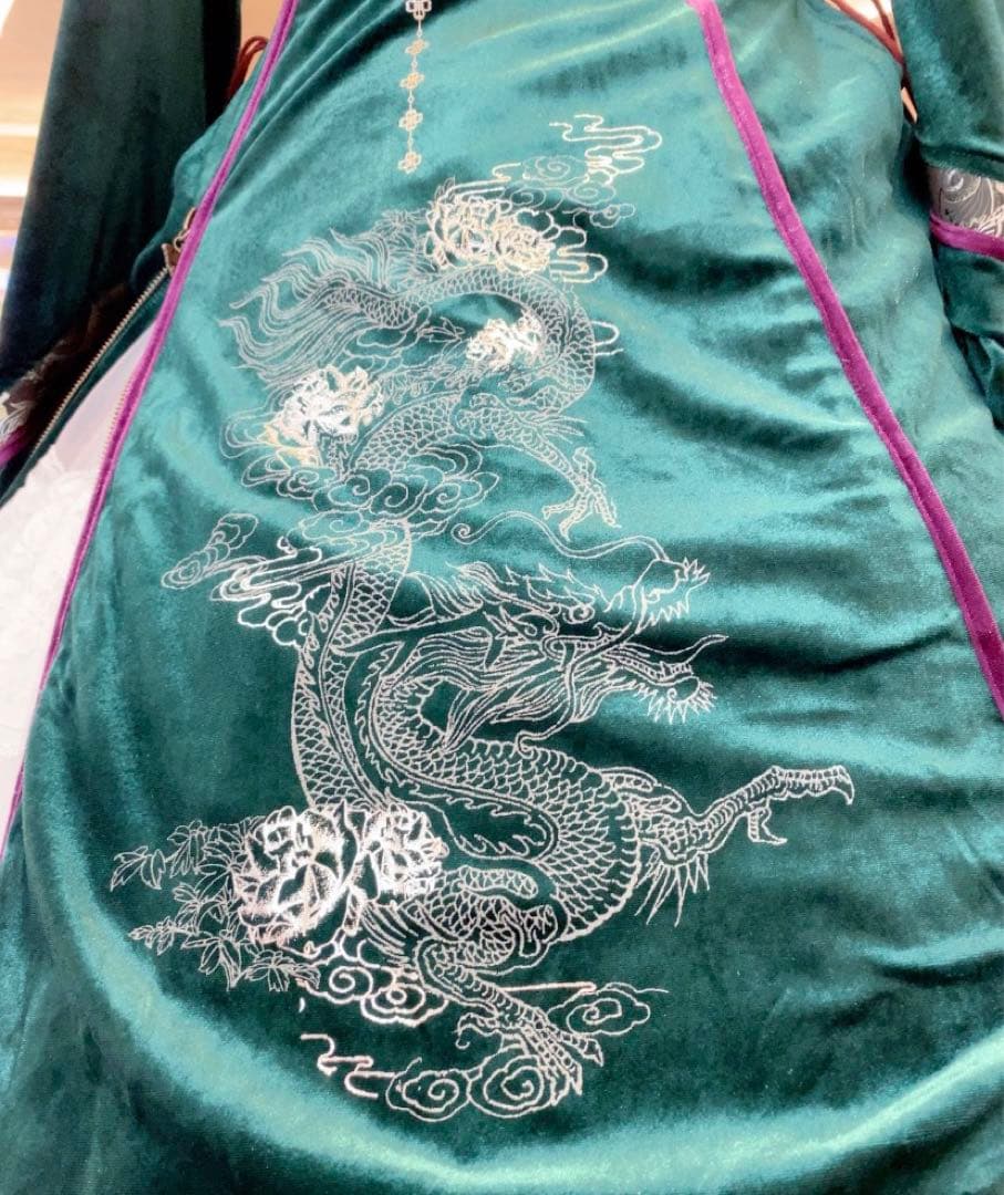 ozzoneste オッズオネスト　雪籠りワンピース　チャイナワンピース　中華