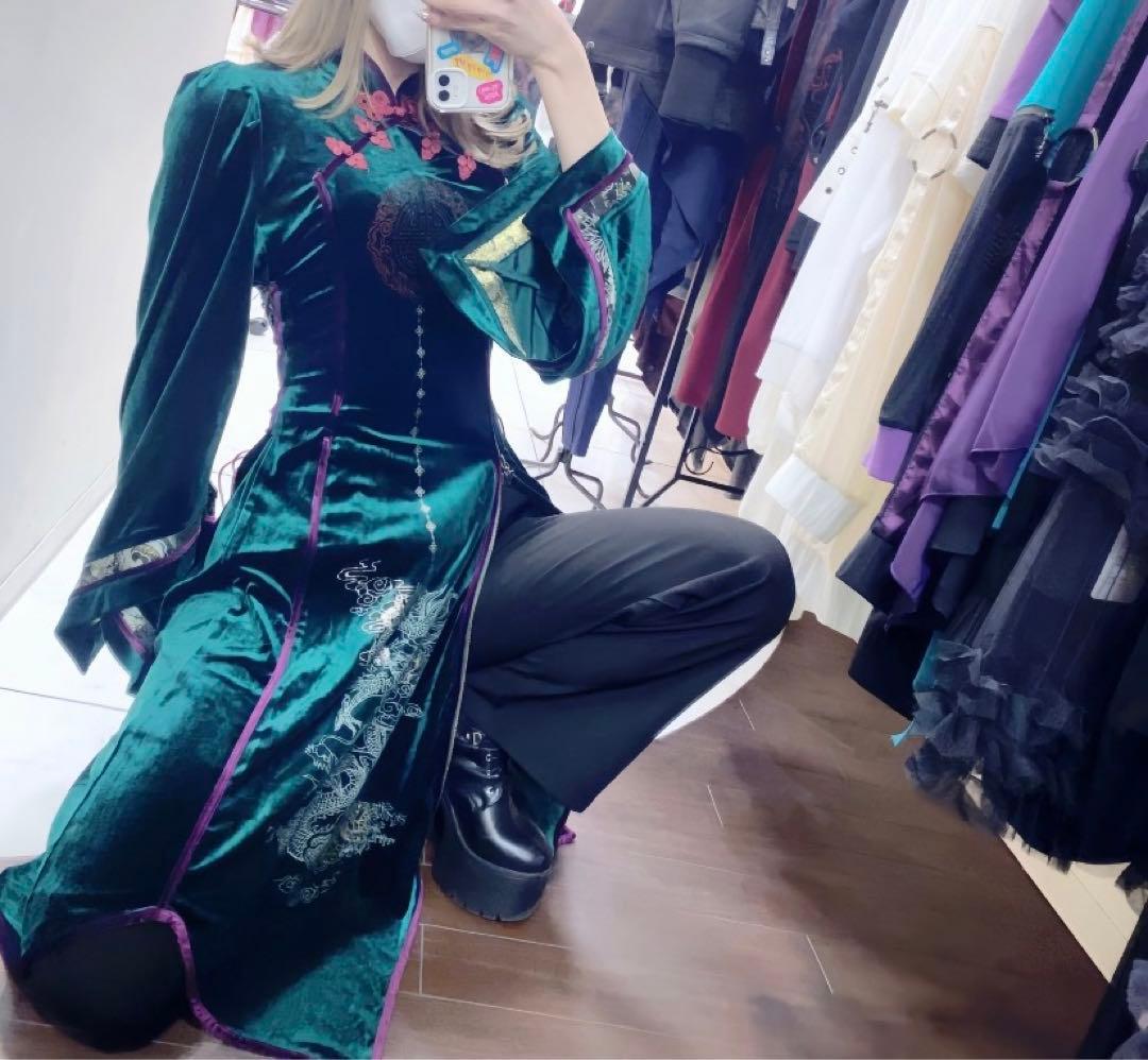 ozzoneste オッズオネスト　雪籠りワンピース　チャイナワンピース　中華