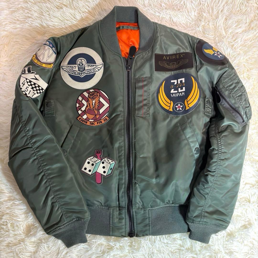 ✨　AVIREX フライトジャケット MA-1 トップガン 長渕剛 相棒 亀山薫