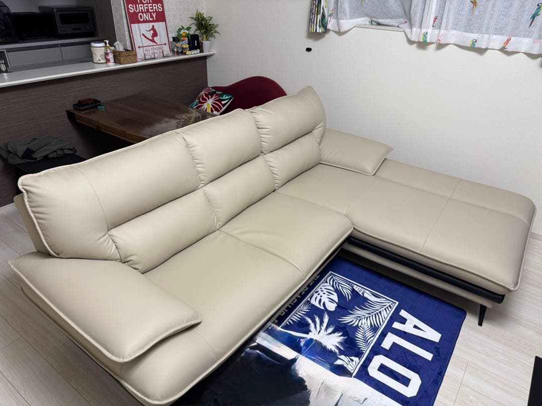 L字型カウチソファー