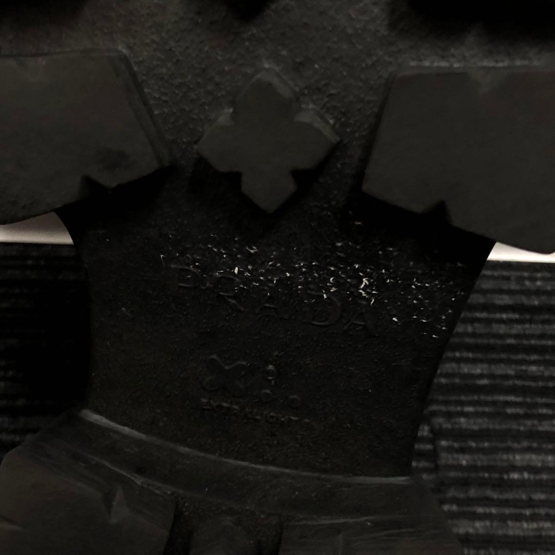 PRADA モノリス　ブラッシュドレザー　ローファー サイズ表記5 2DE129