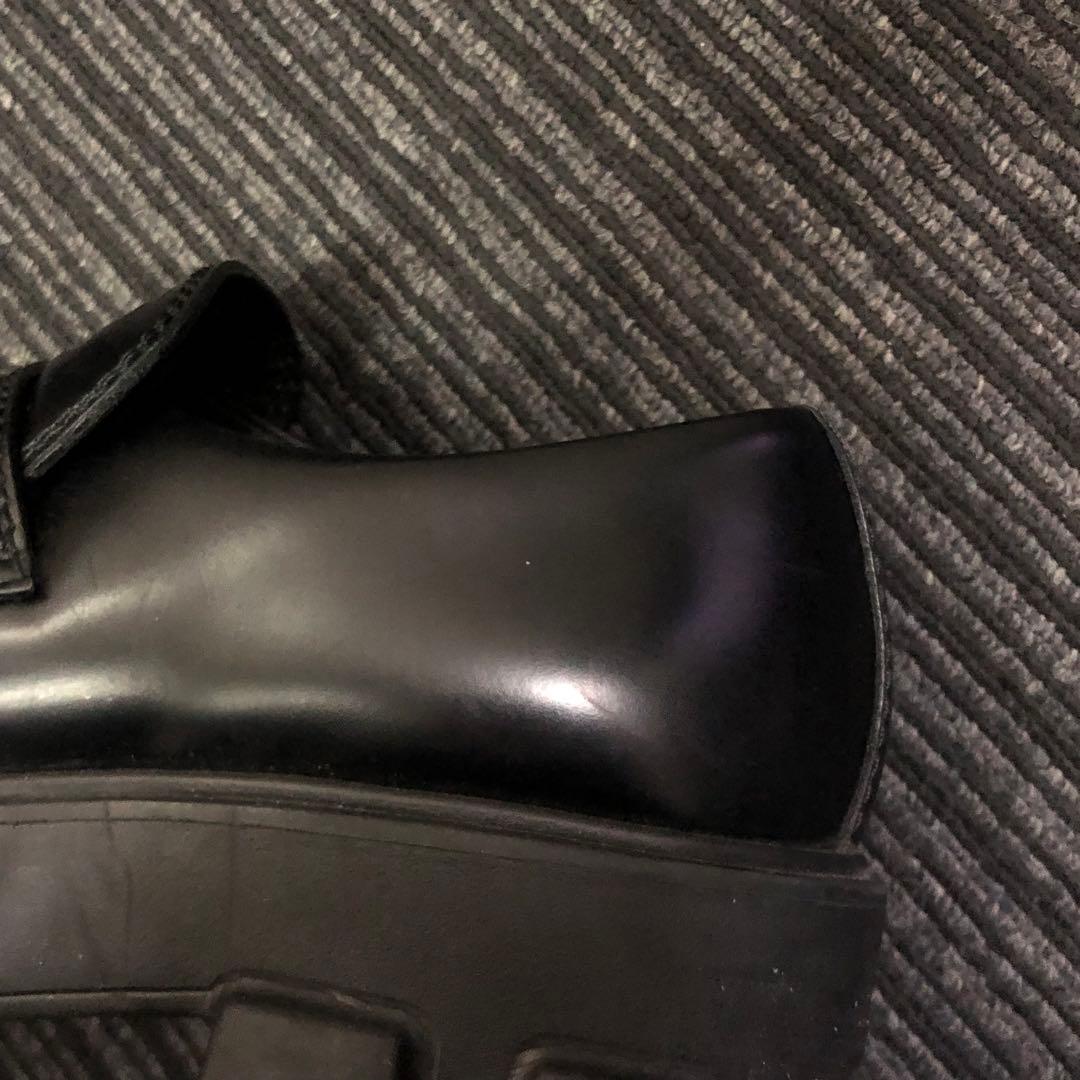 PRADA モノリス　ブラッシュドレザー　ローファー サイズ表記5 2DE129