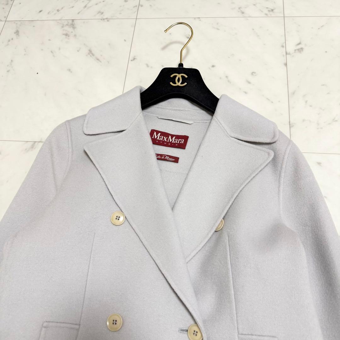 人気❤️MaxMara STUDIO カシミヤ　クチートアマーノ　ショートコート