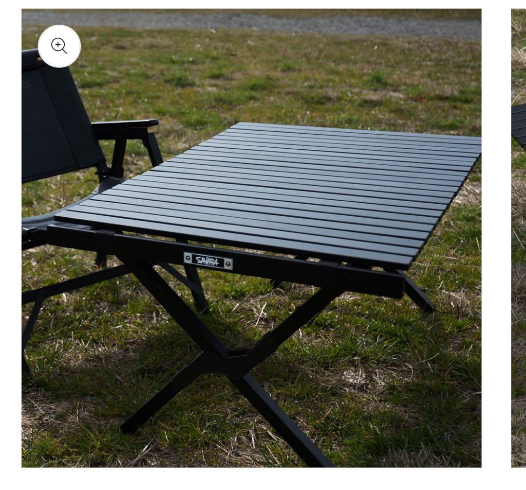 未使用品　サハラ　FieldSAHARA ウッドロールテーブル 漆黒