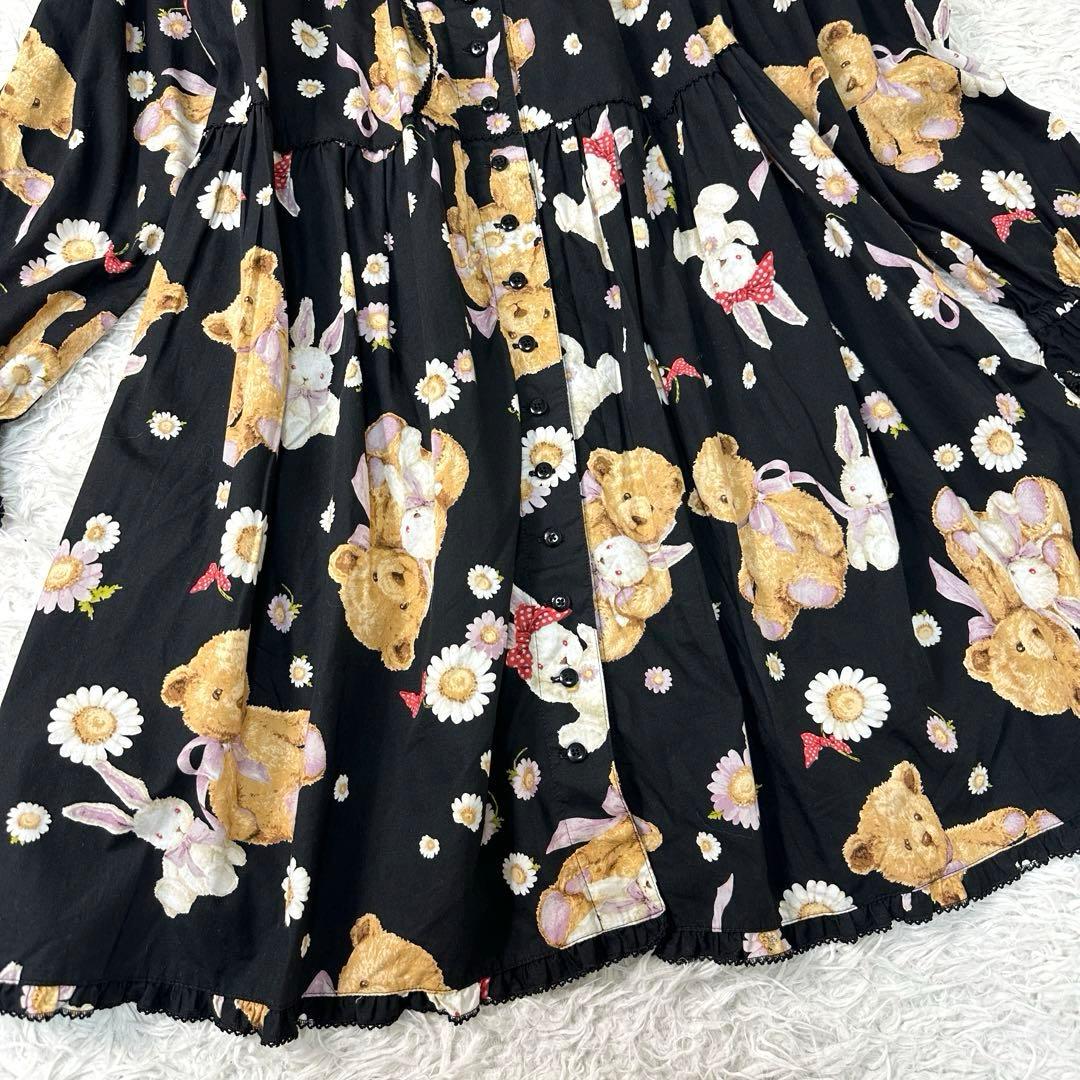 ピンクハウス ひな菊ロンド カタログ掲載 チュニックワンピース うさぎ＆くま