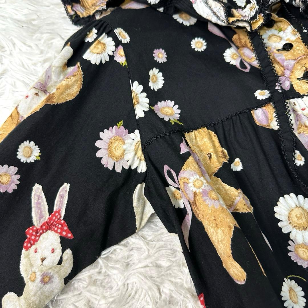 ピンクハウス ひな菊ロンド カタログ掲載 チュニックワンピース うさぎ＆くま