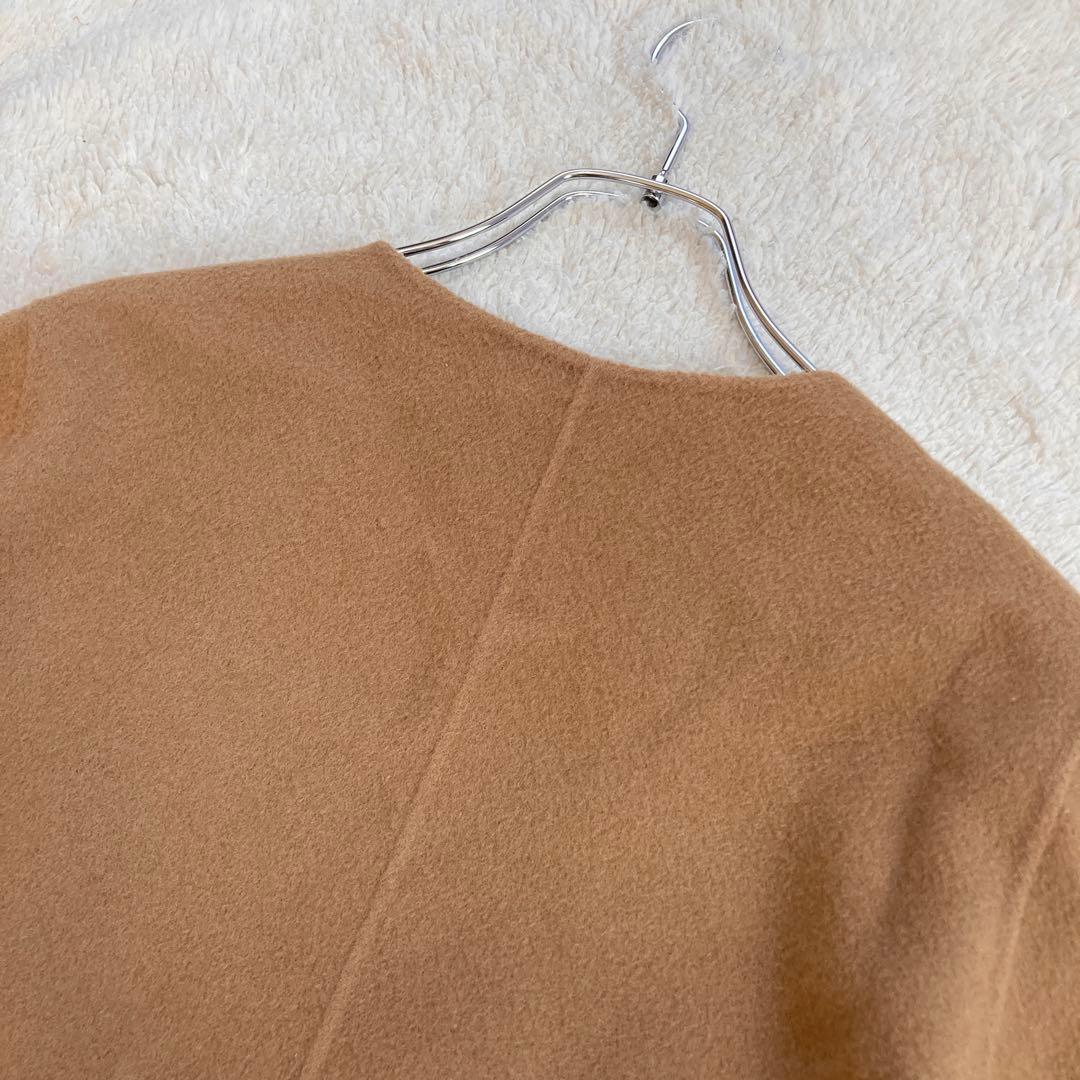 極美品・近年モデル✨Theory　ダブルフェイスロングコート　カシミヤ混