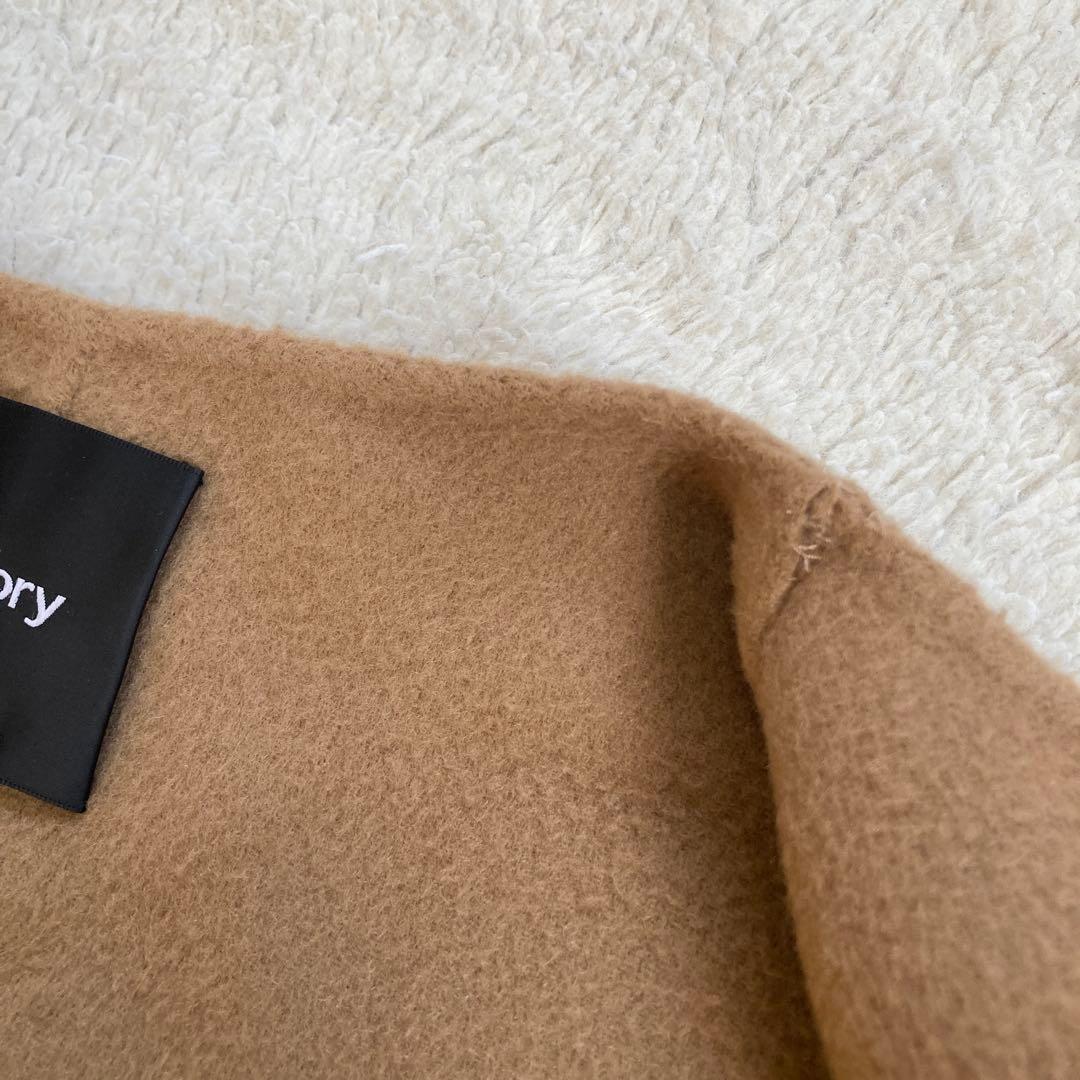 極美品・近年モデル✨Theory　ダブルフェイスロングコート　カシミヤ混