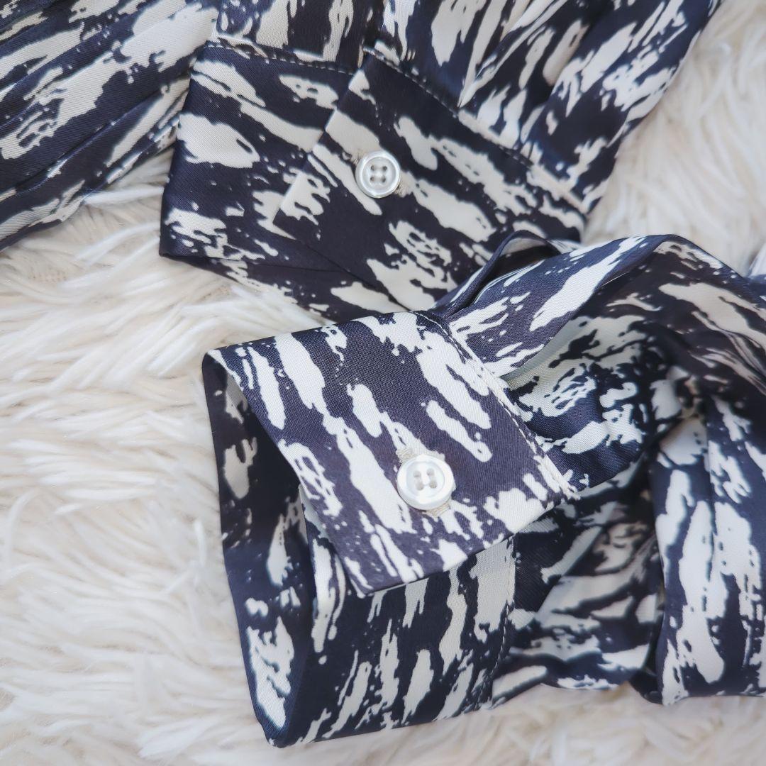 タグ付き イアパピヨネ スミスタイル 長袖 プリーツ ロング ワンピース F