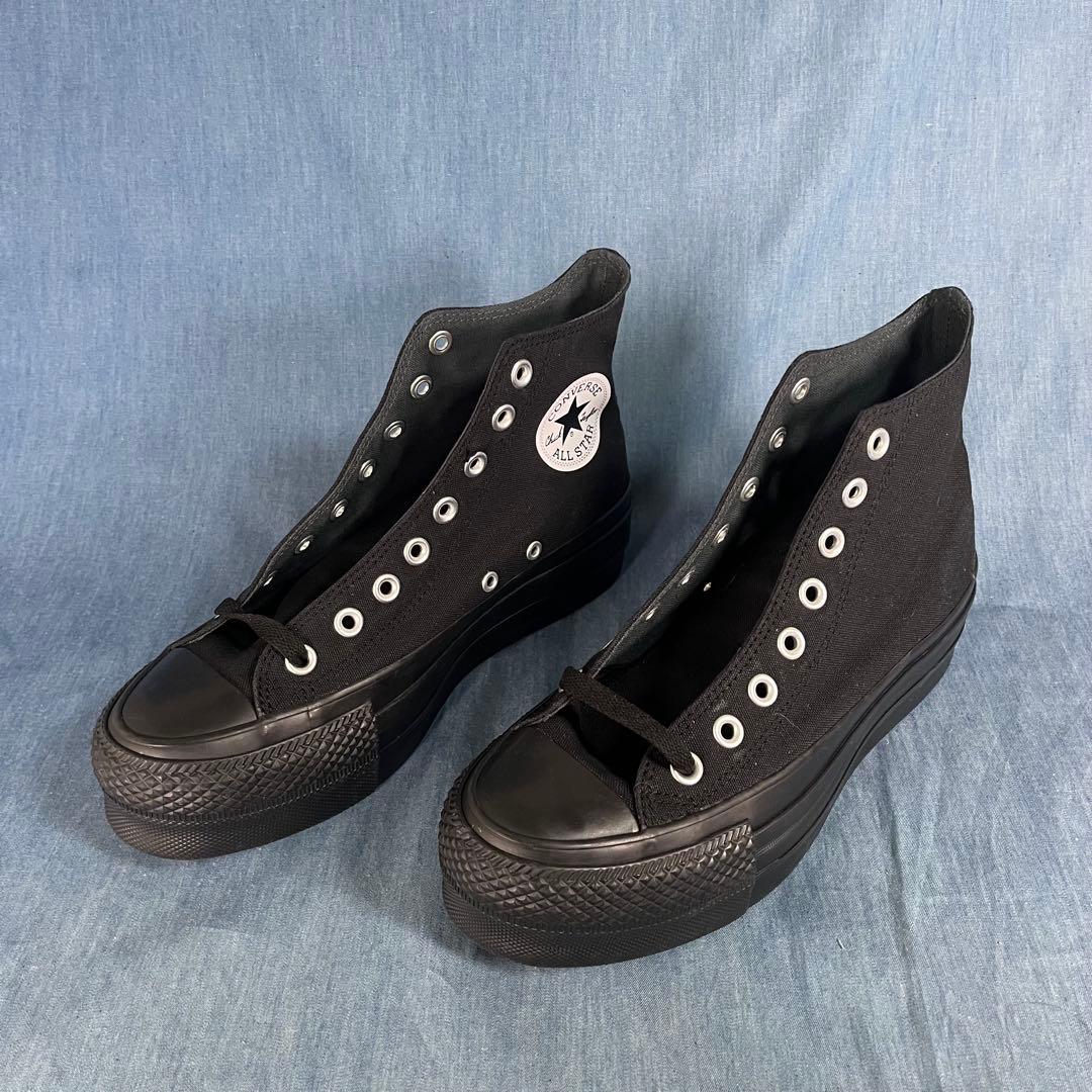 コンバース オールスター R リフテッド HI 厚底 スニーカー 黒25cm