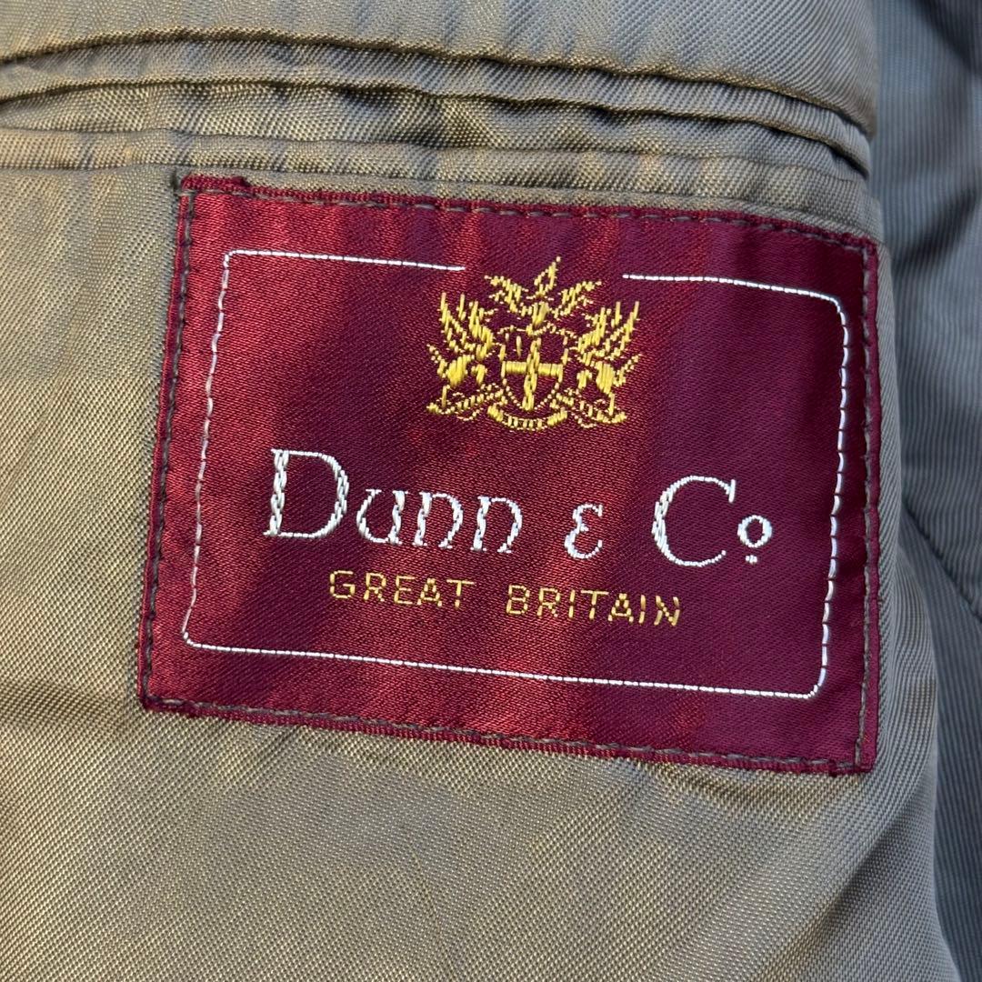 ハリスツイード テーラードジャケット くるみボタン チェック ブラウン