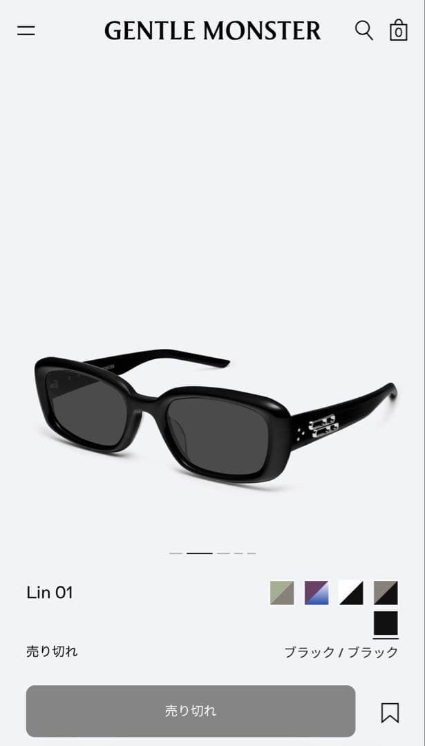 GENTLE MONSTER LIN ブラックサングラス
