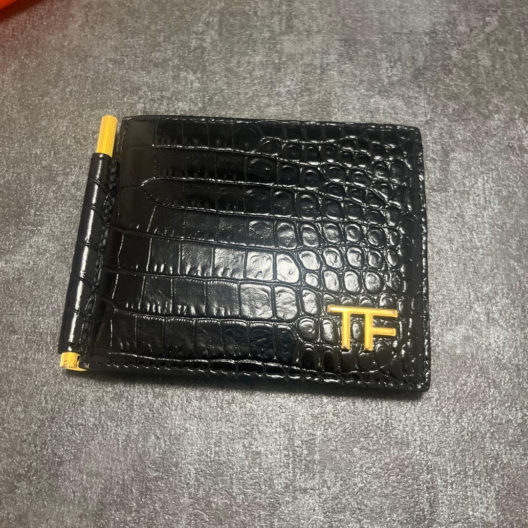 taku TOM FORD クロコダイルレザー マネークリップ