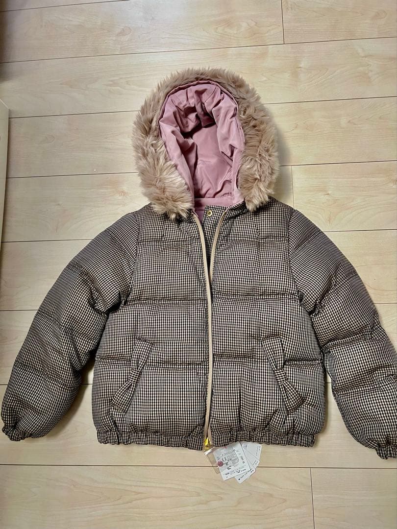 mezzo piano 新品未使用 リバーシブルダウンブルゾン140