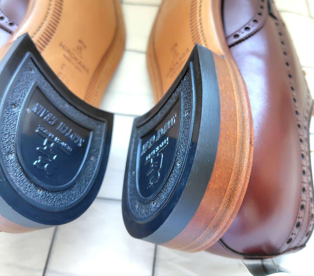 【未使用品】スコッチグレイン 革靴 ウイングチップ 25.5 ブラウン 茶