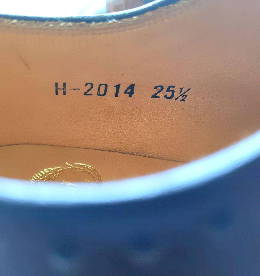 【未使用品】スコッチグレイン 革靴 ウイングチップ 25.5 ブラウン 茶