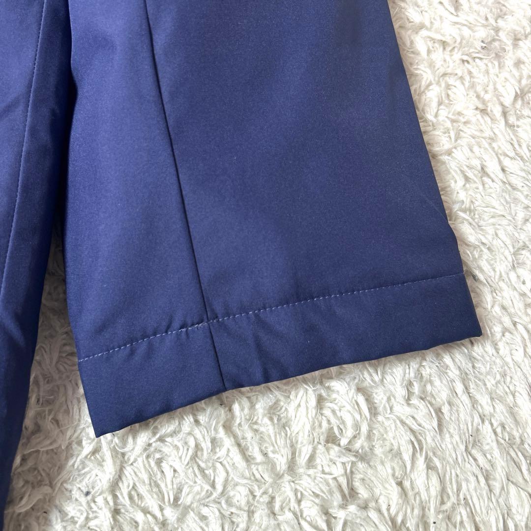 【新品タグ付き】asics 中綿ロングコート ベンチコート ネイビー LLサイズ