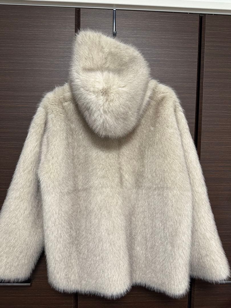 ジャケット・アウター think fur gradation fur foody jacket