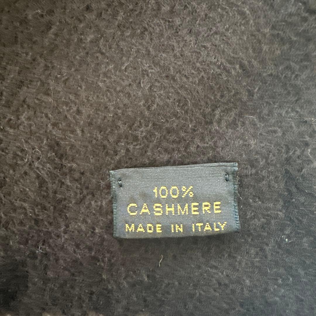 ロロピアーナ カシミヤ100% マフラー ダークブラウン 男女兼用