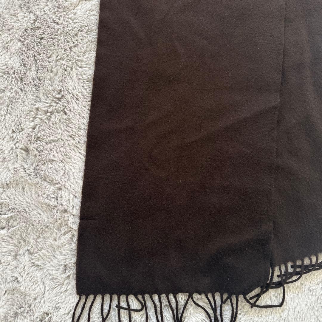 ロロピアーナ カシミヤ100% マフラー ダークブラウン 男女兼用