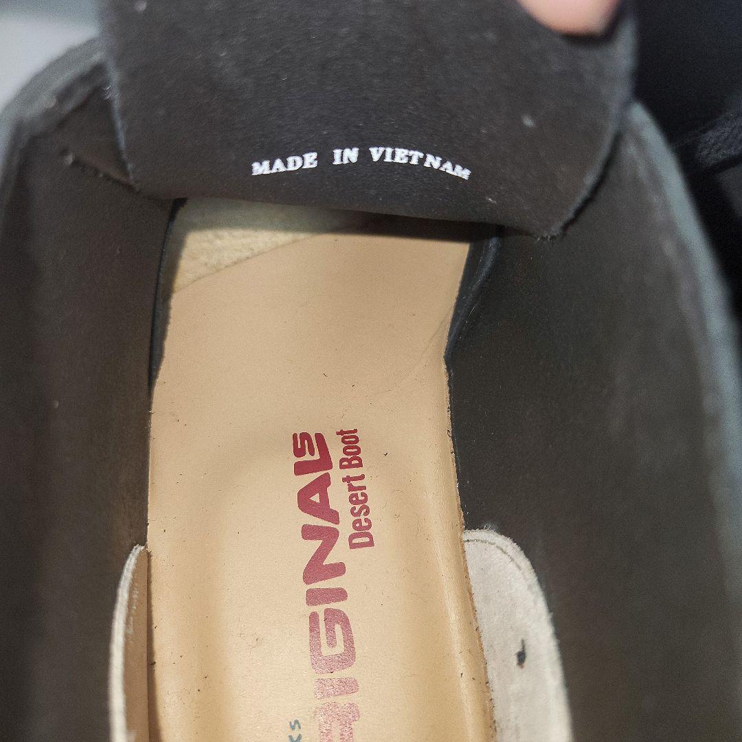 【美品】クラークス デザートブーツ スウェード ブラック 25.5