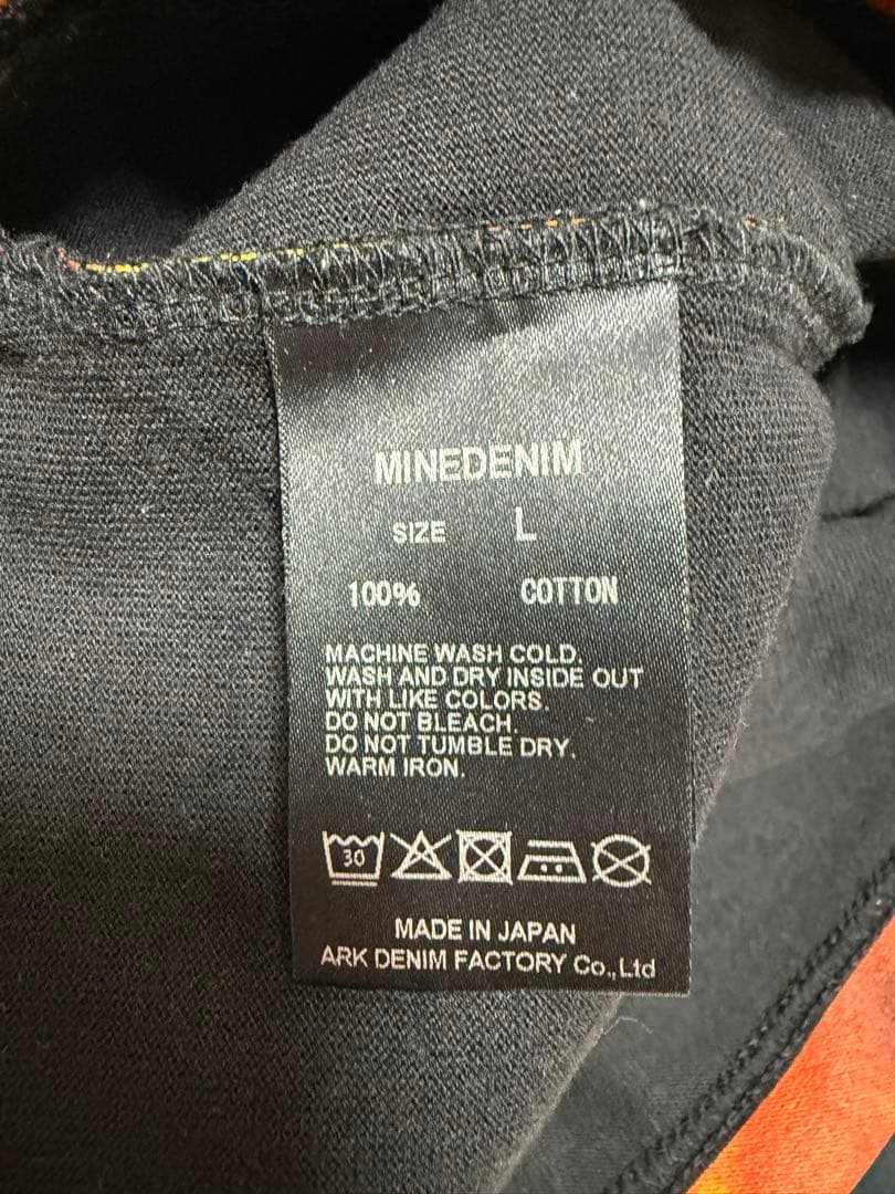 トップス Minedenim Fire pattern L/S T-SH