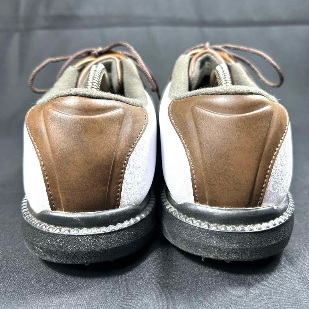 【新品級】 フットジョイ　ゴルフシューズ レザー 白茶 US9
