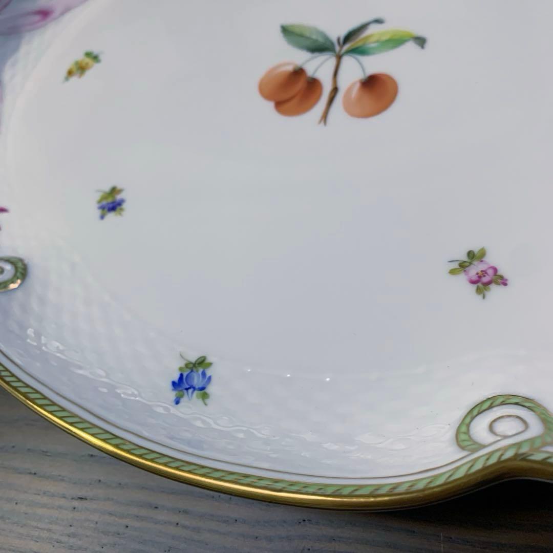 再お値下げ☆未使用☆ヘレンド フルーツエスキース パーティトレイ大皿(箱付き)