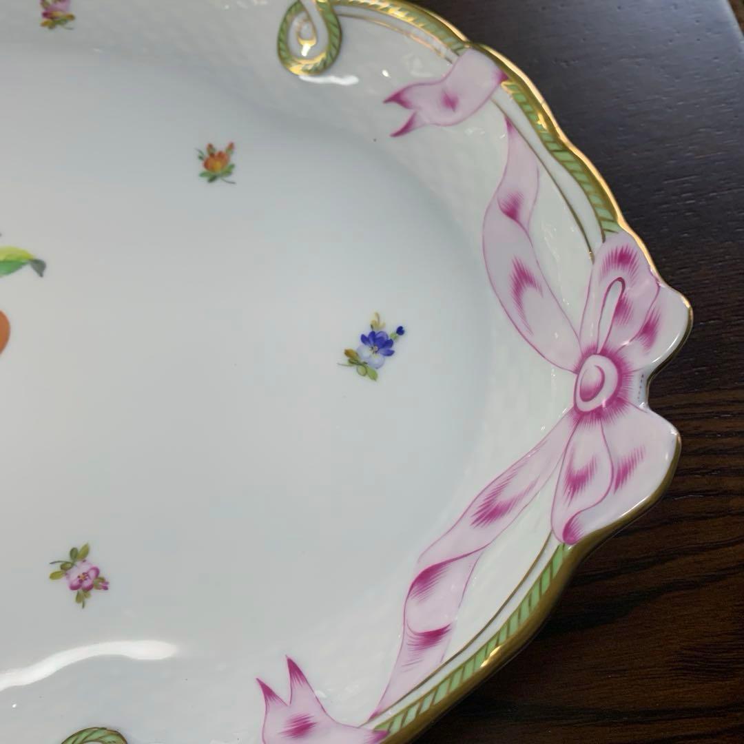 再お値下げ☆未使用☆ヘレンド フルーツエスキース パーティトレイ大皿(箱付き)