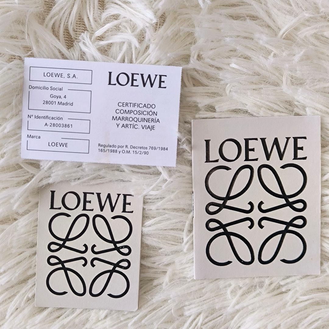 【美品】LOEWE ロエベ 6連 キーケース アナグラム リネン ネイビー