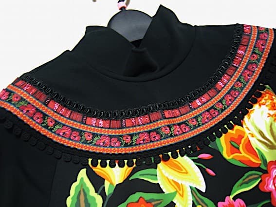 トクコプルミエヴォル☆新同品！メキシコ トロピカル♪ ボトルネック チュニック☆