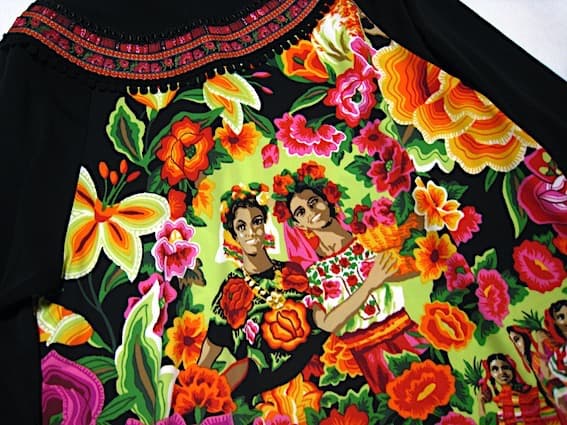 トクコプルミエヴォル☆新同品！メキシコ トロピカル♪ ボトルネック チュニック☆