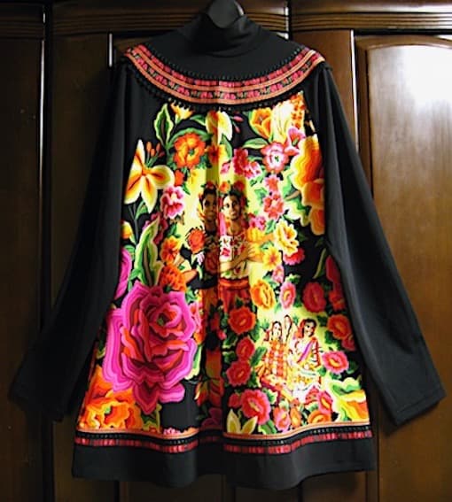 トクコプルミエヴォル☆新同品！メキシコ トロピカル♪ ボトルネック チュニック☆