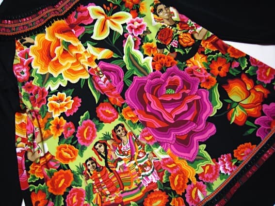 トクコプルミエヴォル☆新同品！メキシコ トロピカル♪ ボトルネック チュニック☆