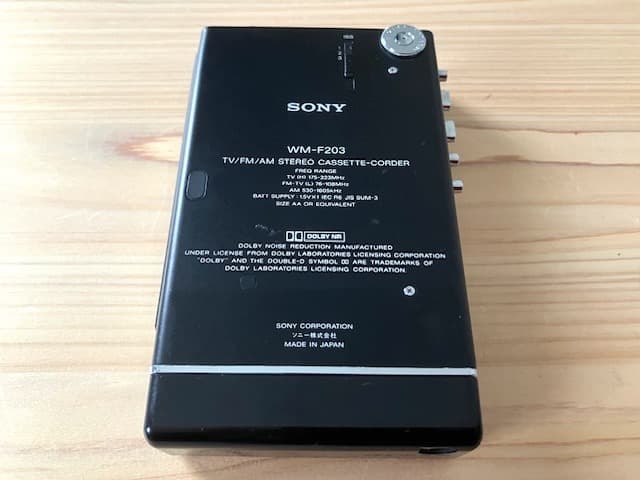 超希少美品 整備済完全動作品 SONY Walkman WM-F203 ブラック