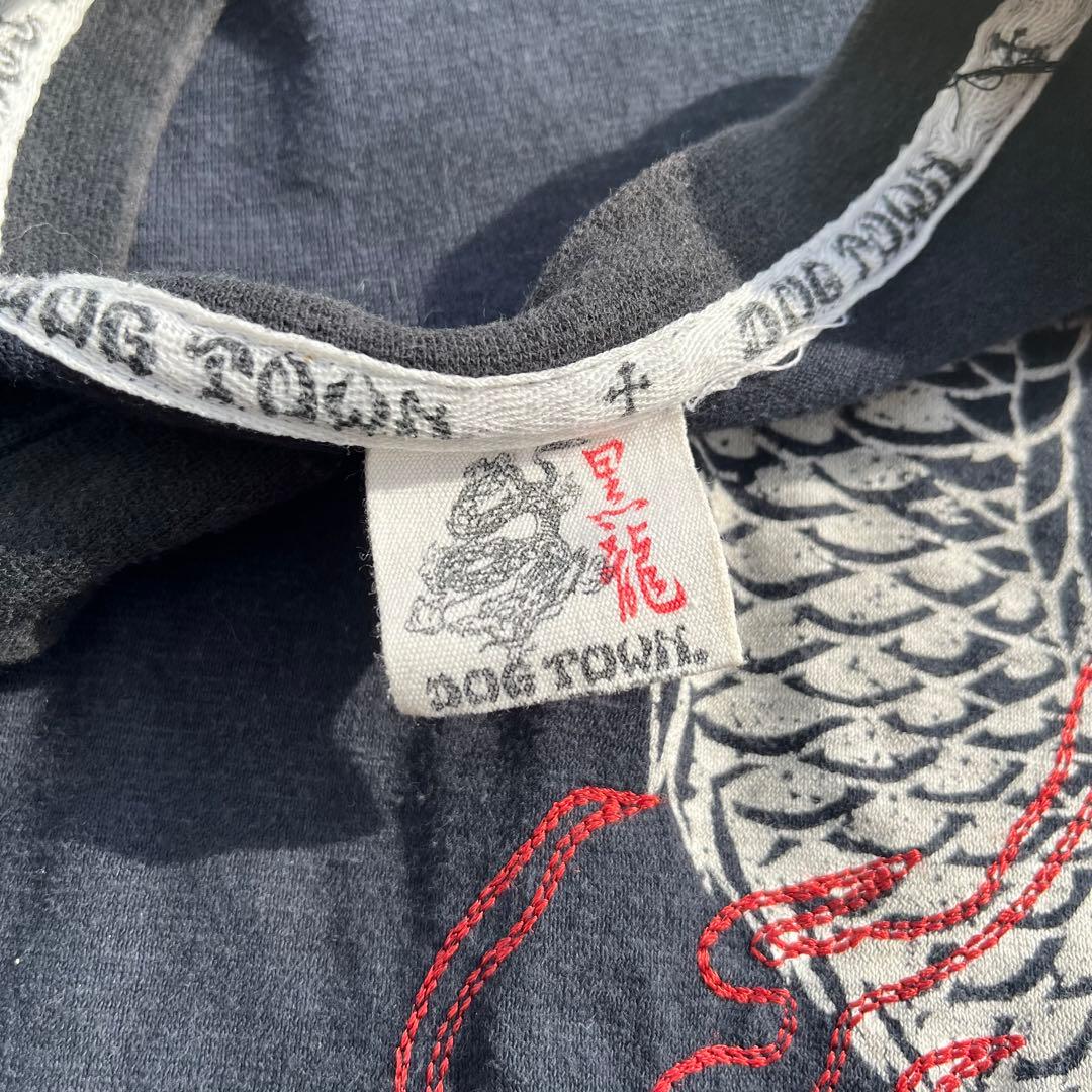DOG TOWN ドックタウン 黒龍 長袖　ロンT パッチワークシャツ　XL