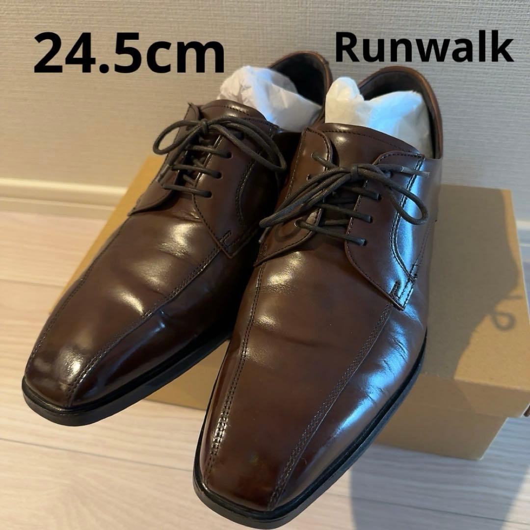 【極美品】アシックスランウォーク　ビジネスシューズ　ブラウン