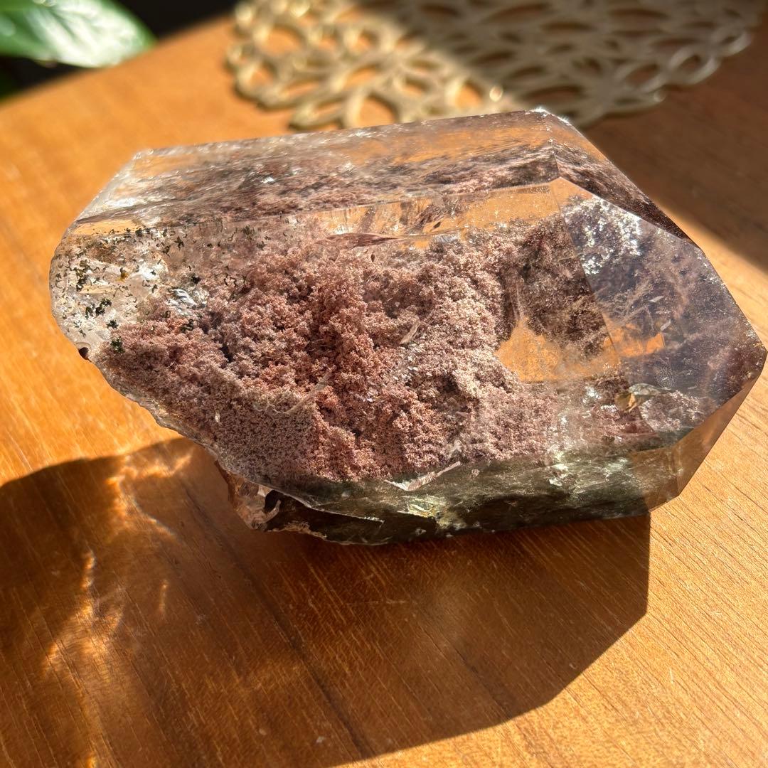 天然石 ガーデンクォーツ フリーフォーム置物166g