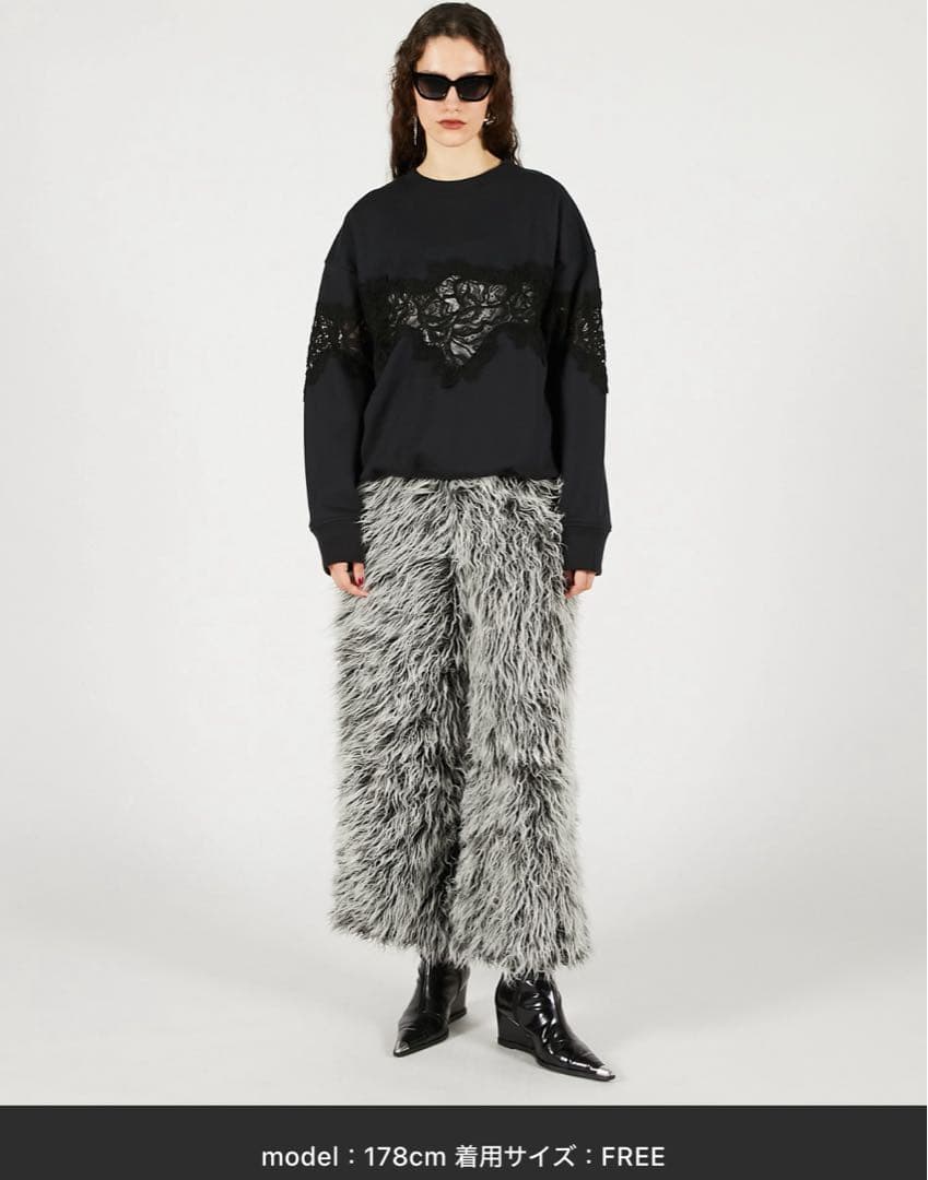 prank project レースニット　Black