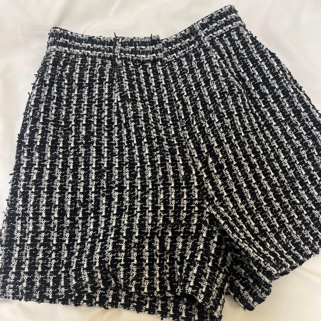 anuans ツイードショートパンツ