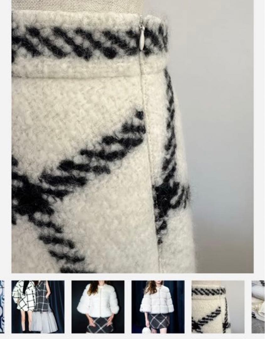 【おすし】sheller big check BISHU skort