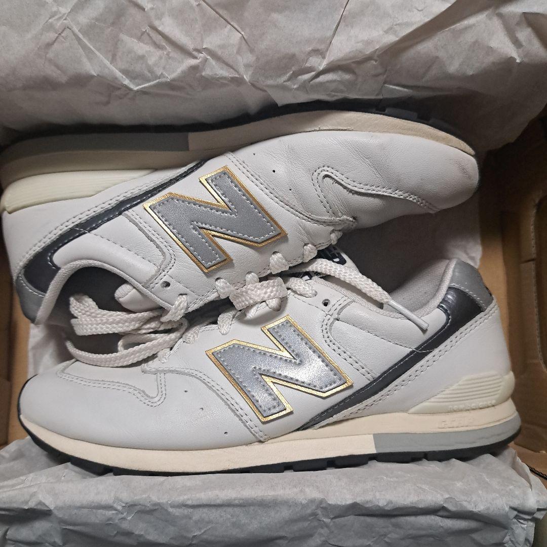 アサガオ❗【美品】ニューバランス CM996RJ2 レザースニーカー