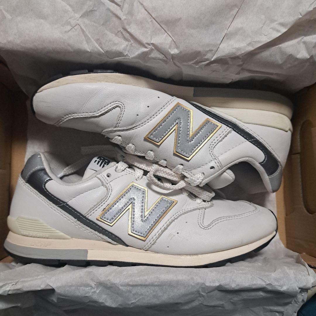 アサガオ❗【美品】ニューバランス CM996RJ2 レザースニーカー